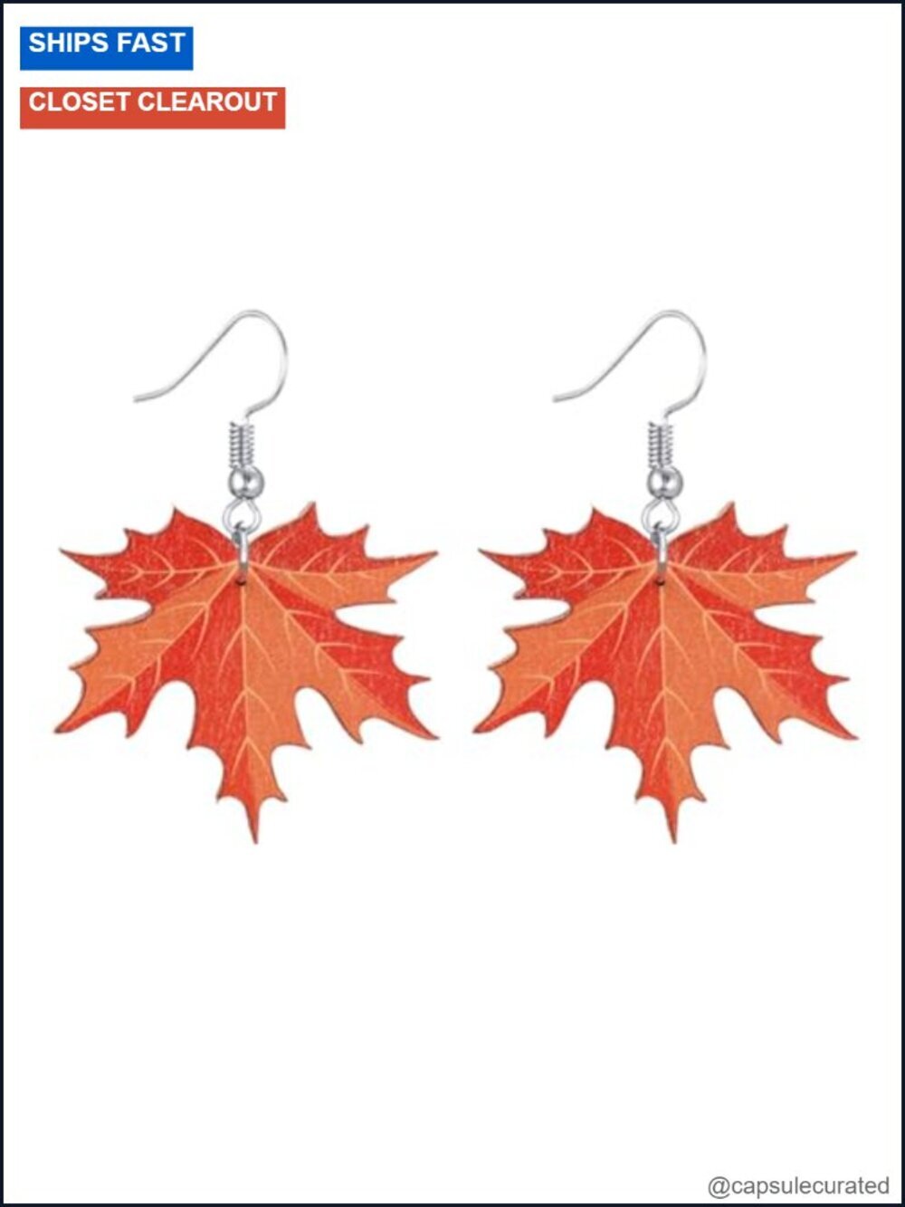 Handmade Wooden Thanksgiving Dangle Earrings Turkey Pumpkin Leaf